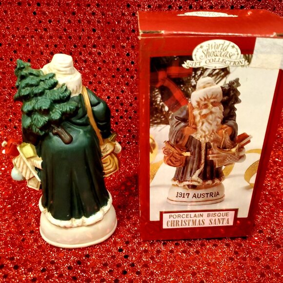 Collectible World Showcase Porcelain Bisque Christmas Santa 1917 AUSTRIA - Picture 2 of 3